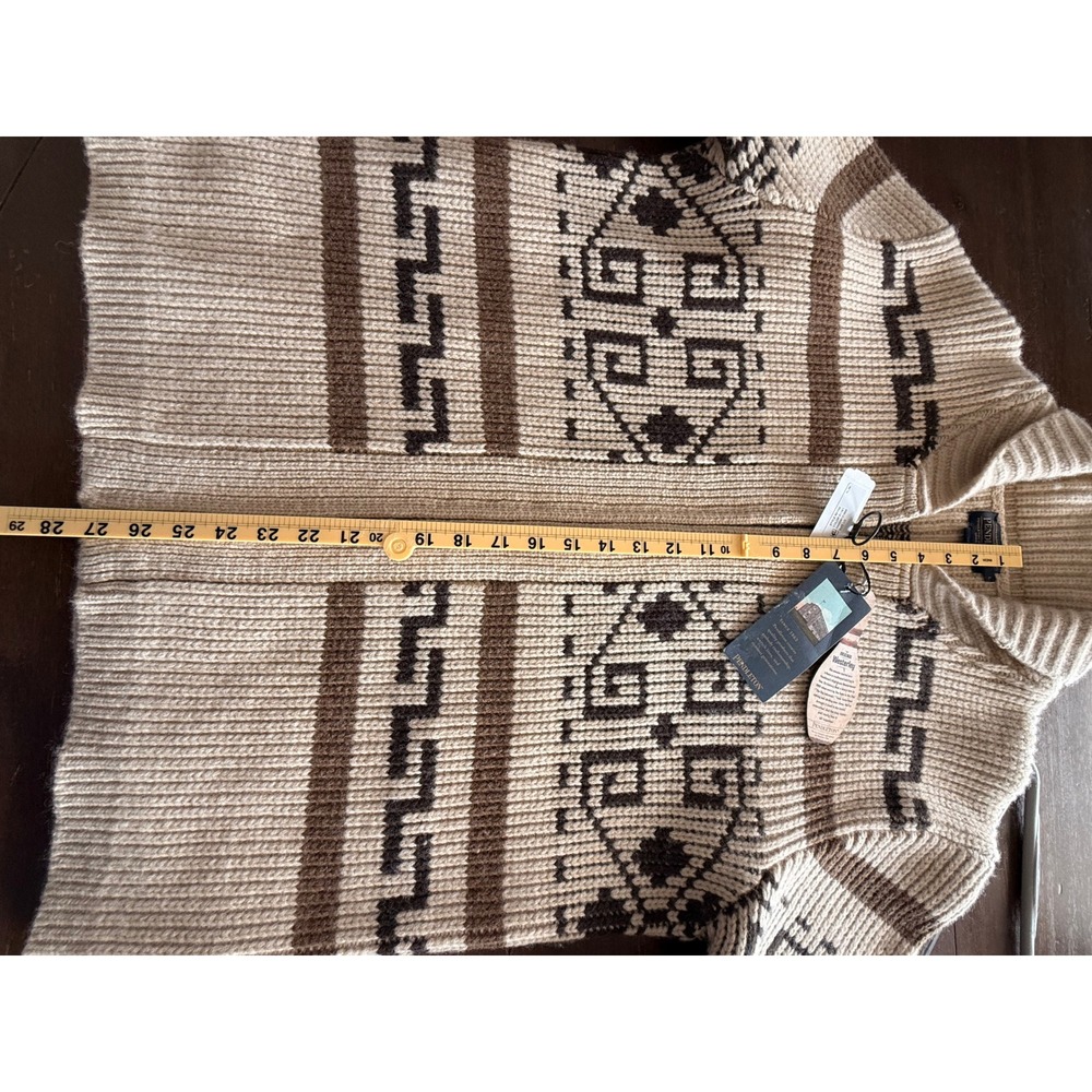Pendleton The Original Westerly Big Lebowski Cardigan Sweater Lambs Wool Mens L - Picture 6 of 10